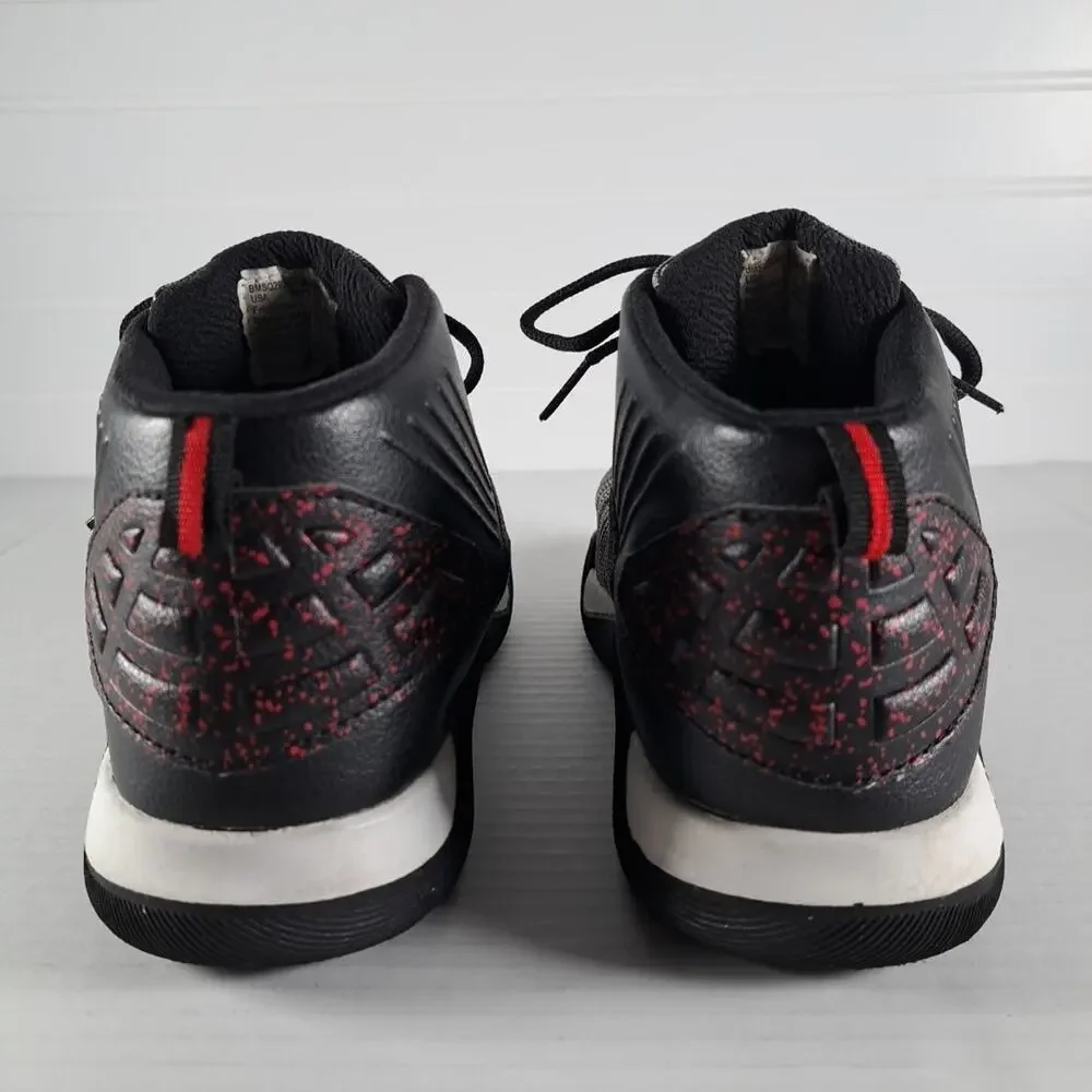 Shaq Dunkman Basketball Shoes Black White Knit High Top Boys 6 Non Marking Soles